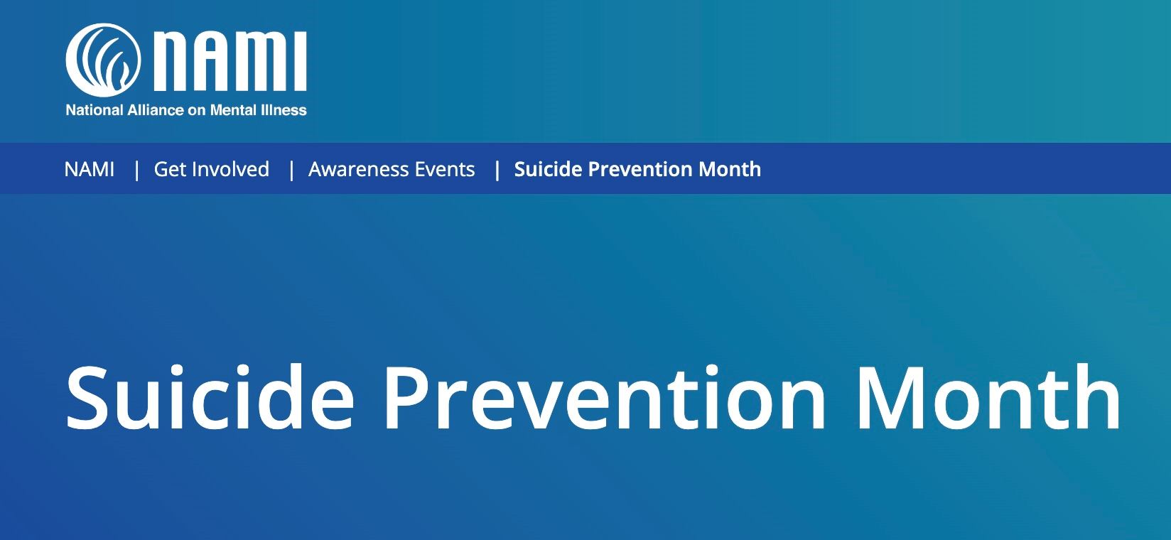 NAMI Suicide Prevention Month