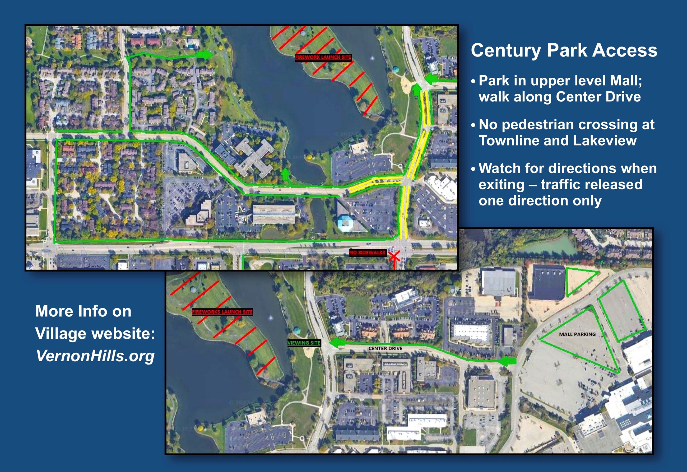 July4 Parking & Walking Graphic